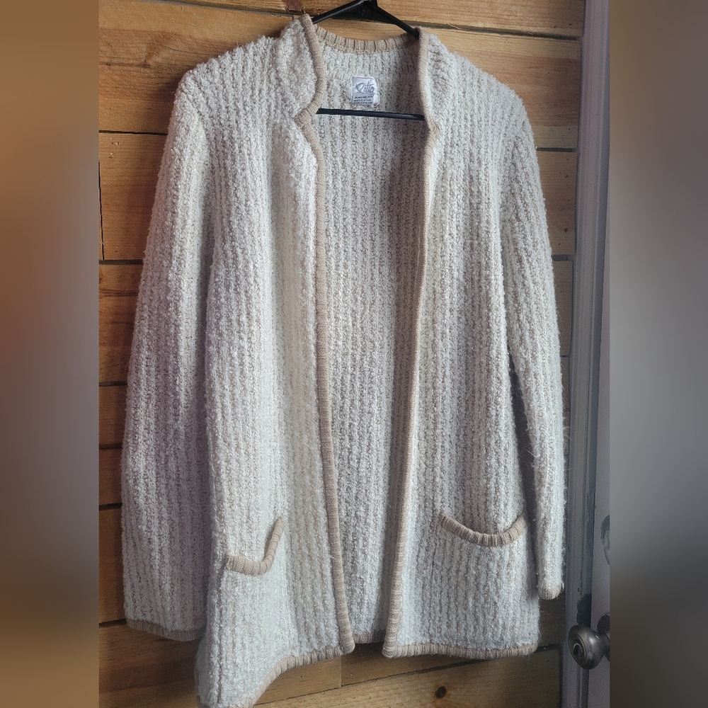 Cozy Cream Open-Front Sweater